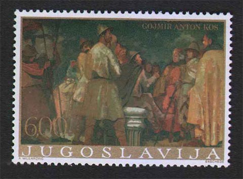 Anton Gojmir Kos - Ustoličenje slovenačkog vojvode na Gosposvetskom polju Anton Gojmir Kos - Ustoličenje slovenačkog vojvode na Gosposvetskom polju